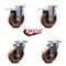 Service Caster 5 Inch High Temp Glass Filled Nylon Top Plate Caster Total Lock Brakes SCC, 2PK SCC-TTL20S514-GFNSHT-2-S-2 - alternate 2